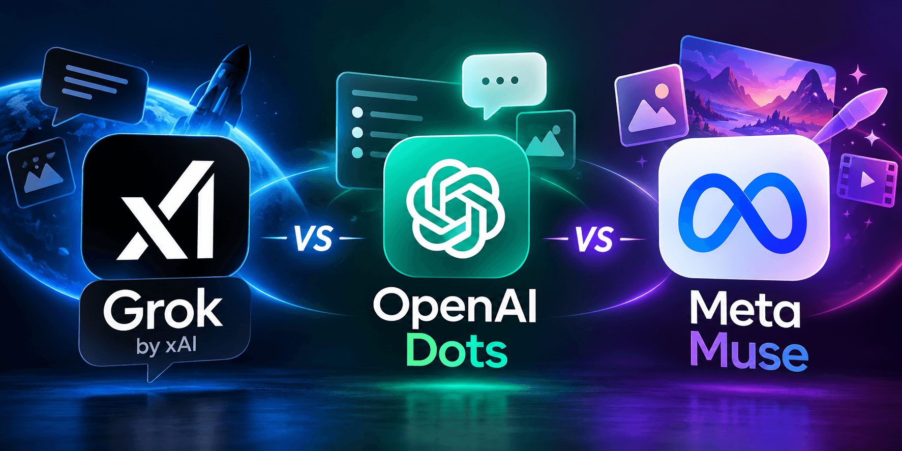 Grok Bot vs OpenAI Dots vs Meta Muse: Which AI Agent Should You Use?
