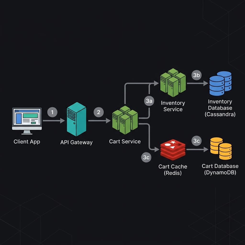 Cart Management Flow — E-Commerce System Design