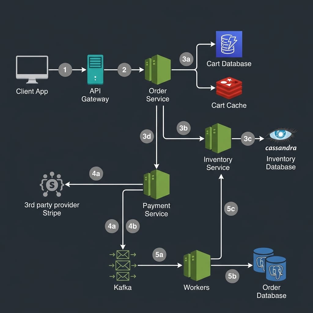 Checkout and Order Placement Flow — E-Commerce System Design