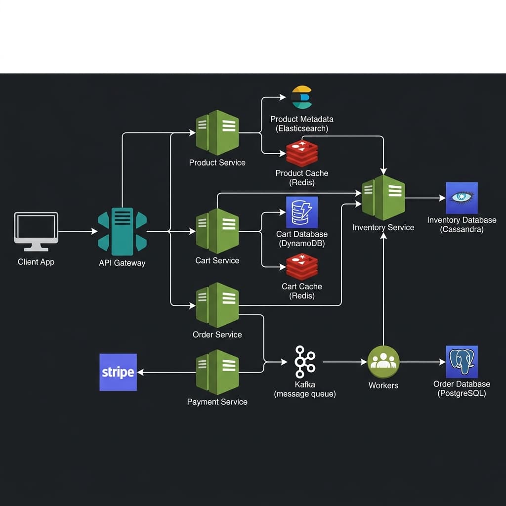 Complete Architecture — E-Commerce Platform System Design